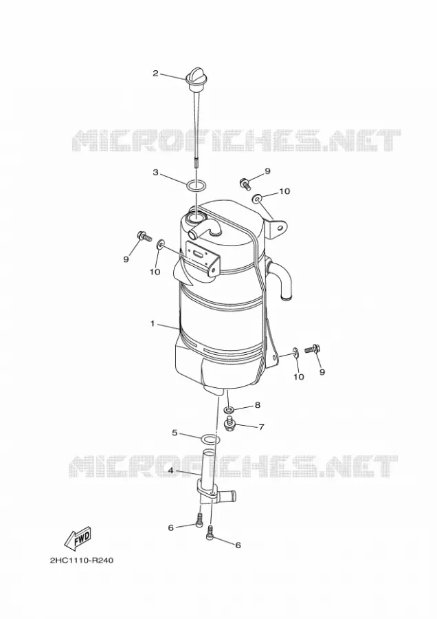RESERVOIR D'HUILE Yamaha SIDE BY SIDE 1000 2021 YXZ  YXZ1000ETS/YXZ1000ET
