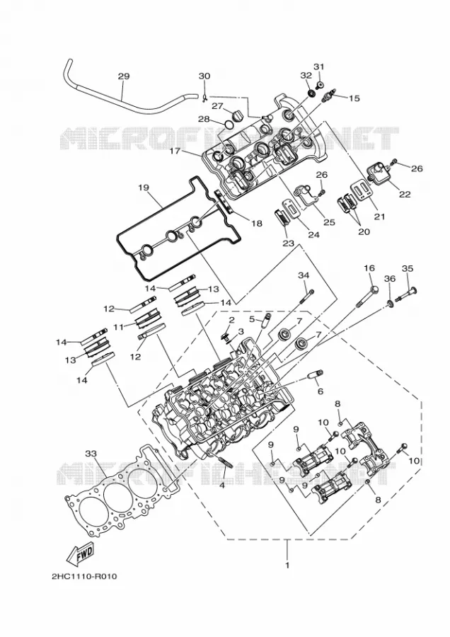 CYLINDRE Yamaha SIDE BY SIDE 1000 2021 YXZ  YXZ1000ET