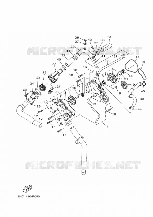 POMPE A EAU Yamaha SIDE BY SIDE 1000 2021 YXZ  YXZ1000ET