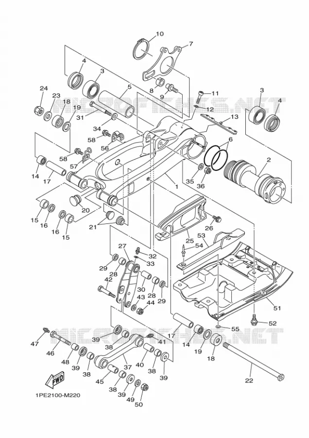 BRAS OSCILLANT  Yamaha QUAD 700 2021 RAPTOR  YFM700R