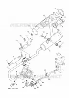 ECHAPPEMENT pour Yamaha KODIAK 450 EPS ALU DIFF LOCK de 2021