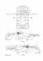 EMBLEME pour Yamaha KODIAK 450 EPS ALU DIFF LOCK de 2021