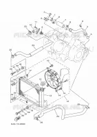 RADIATEUR / DURITES pour Yamaha KODIAK 450 EPS ALU DIFF LOCK de 2021