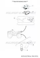 WVTA ELECTRIQUE / ATTELAGE pour Yamaha KODIAK 450 EPS ALU DIFF LOCK de 2021