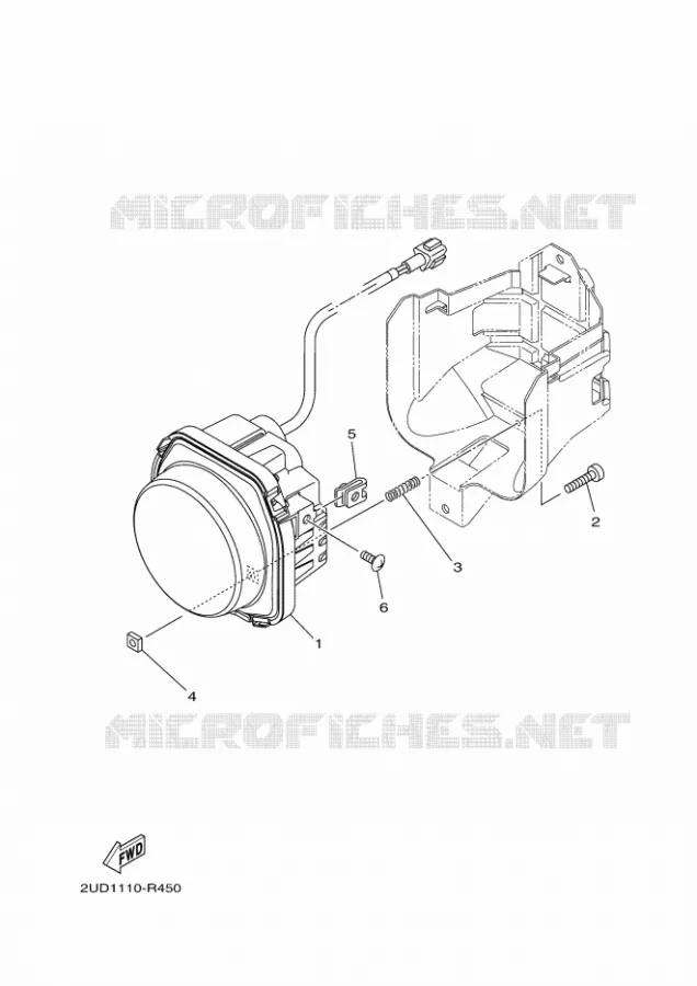 PHARE Yamaha QUAD 700 2021 GRIZZLY  YFM700FWAD