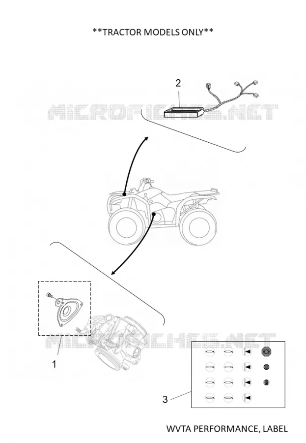 WVTA PERFORMANCE, LABEL Yamaha QUAD 450 2021 KODIAK  YFM450FWB