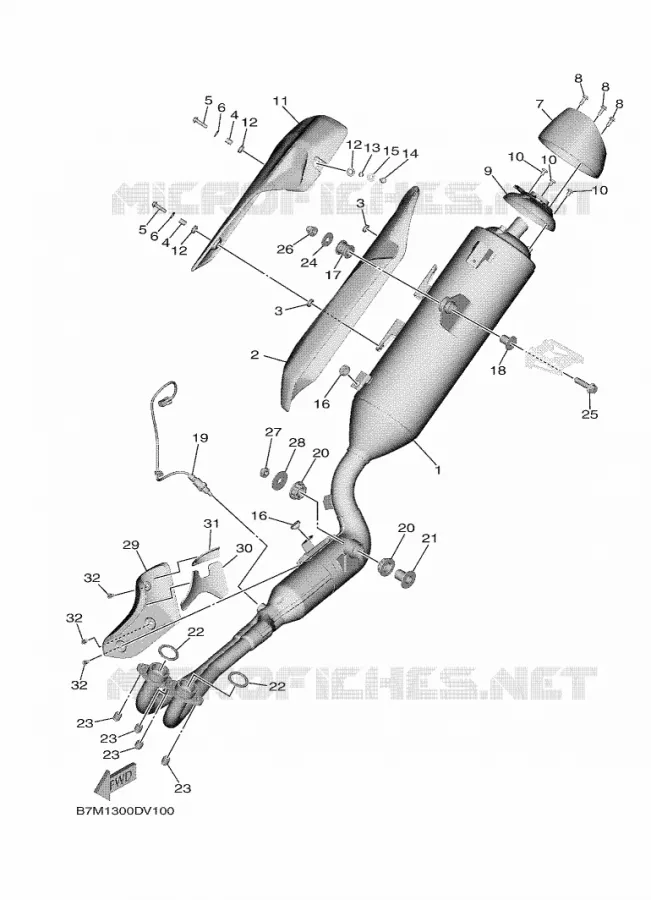 ECHAPPEMENT Yamaha SCOOTER 560 2021 TMAX  XP560D