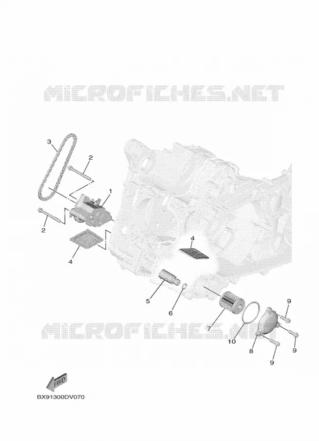 POMPE A HUILE Yamaha SCOOTER 300 2021 TRICITY  MWD300