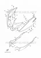 COUVERCLE LATERAL pour Yamaha MAJESTY S 125 de 2014