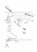 GUIDON ET CABLES pour Yamaha MAJESTY S 125 de 2014