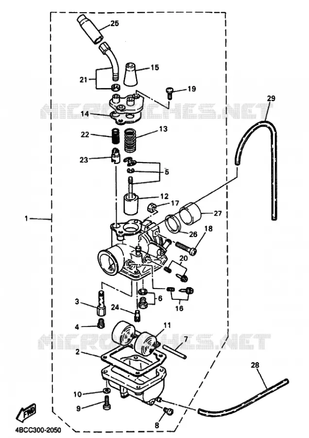 CARBURATEUR Yamaha MOTO 80 2003 PW  PW80