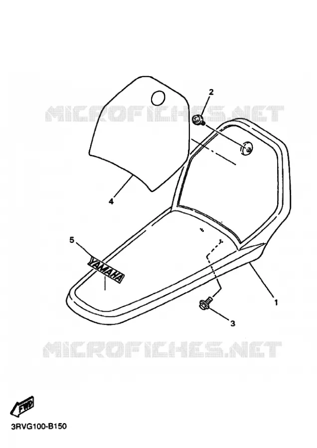 GARDE BOUE AVANT Yamaha MOTO 80 2003 PW  PW80