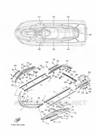 GUNWALE & MAT pour Yamaha FX CRUISER SVHO de 2021