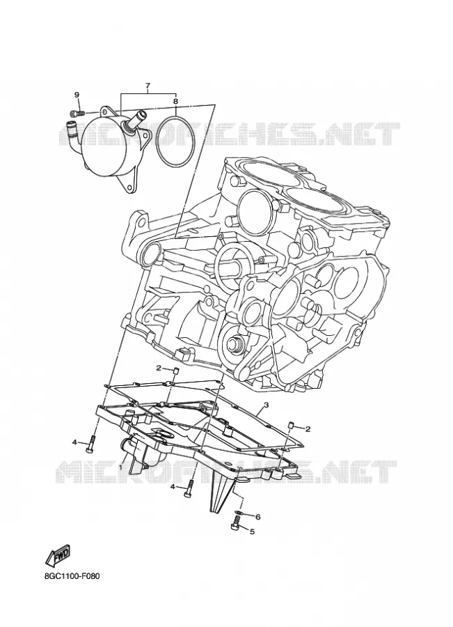 RADIATEUR D'HUILE / ECHANGEUR Yamaha snowmobiles 500 2012 VENTURE  RPZ50MP/PZ50MP