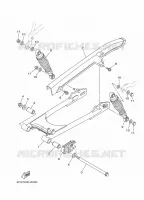 BRAS OSCILLANT / AMORTISSEUR pour Yamaha YB 125 de 2022