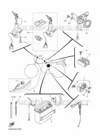 PARTIE ELECTRIQUE 1 pour Yamaha YB 125 de 2022