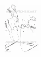 GUIDON ET CABLES pour Yamaha YB 125 de 2022