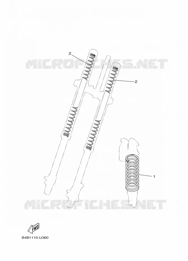 PIÈCES OPTIONNELLES Yamaha MOTO 85 2022 YZ  YZ85LW