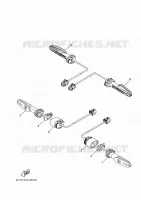 CLIGNOTANT pour Yamaha YZF 250 WORLD GP 60TH ANNIVERSARY de 2022