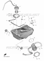 RESERVOIR A CARBURANT pour Yamaha YZ 250 F Monster Energy Yamaha Racing Edition de 2022