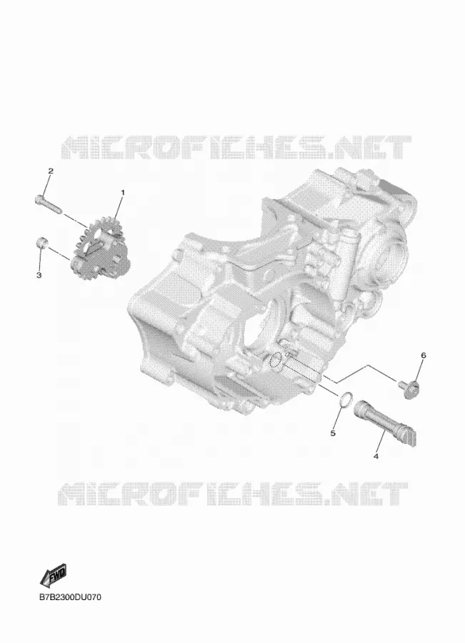 POMPE A HUILE Yamaha MOTO 250 2022 YZF  YZ250F