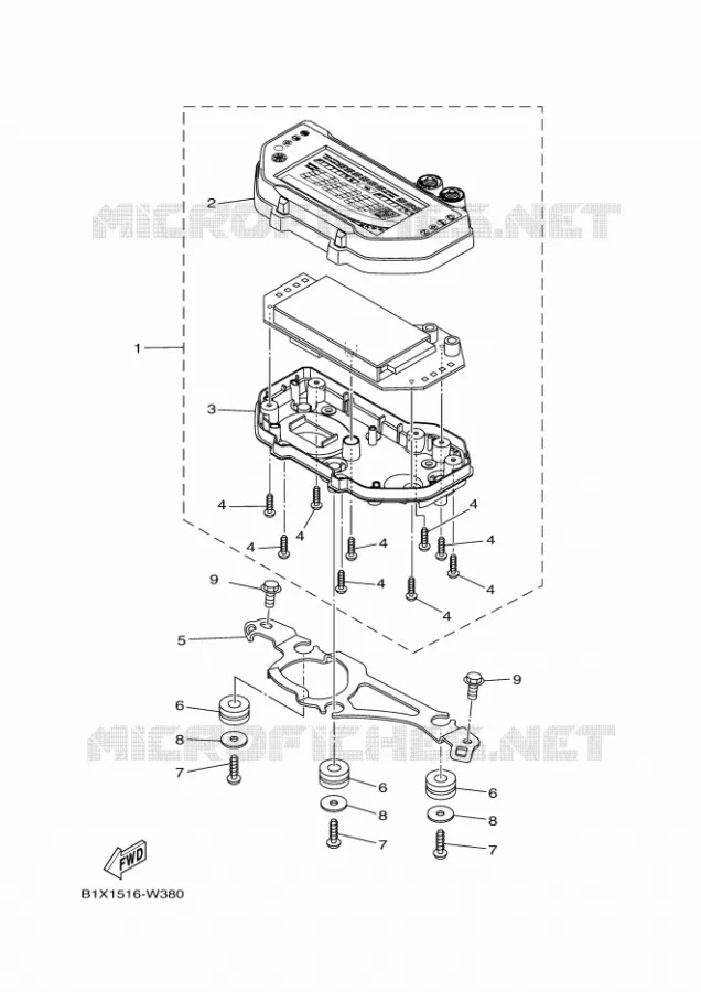 COMPTEUR  Yamaha MOTO 300 2022 R3  YZF320-A
