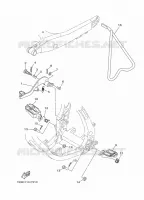 SUPPORT / REPOSE PIEDS pour Yamaha YZ 125 de 2022
