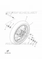 ROUE AVANT pour Yamaha TRACER 7 A2 35KW de 2022