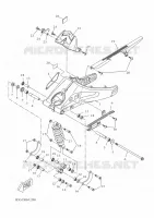 BRAS OSCILLANT / AMORTISSEUR pour Yamaha MT-125 de 2022