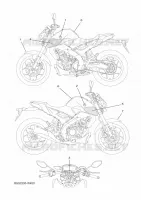 EMBLEME pour Yamaha MT-125 de 2022