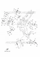 SUPPORT / REPOSE PIEDS pour Yamaha MT-125 de 2022