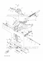 BRAS OSCILLANT / AMORTISSEUR pour Yamaha MT-125 de 2022