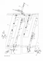 FOURCHE pour Yamaha MT-125 de 2022