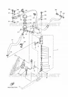 MAITRE CYLINDRE DE FREIN ARRIERE pour Yamaha MT-07 de 2022