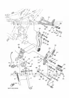 SUPPORT / REPOSE PIEDS pour Yamaha MT-07 de 2022