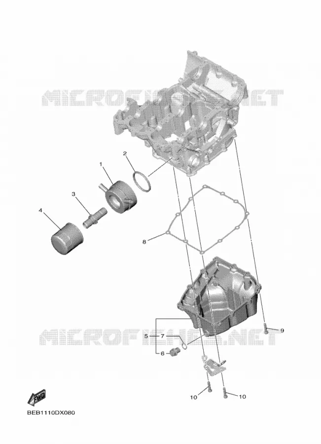 FILTRE A HUILE Yamaha MOTO 700 2022 R7  YZF690-U