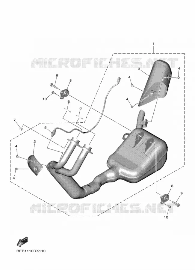 ECHAPPEMENT Yamaha MOTO 700 2022 R7  YZF690-U