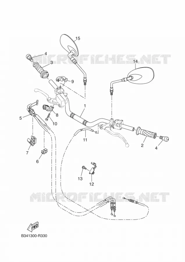 GUIDON ET CABLES Yamaha MOTO 700 2022 XSR  MTM690