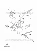 BRAS OSCILLANT / AMORTISSEUR pour Yamaha MT-03 de 2022