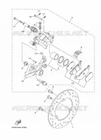 ETRIER DE FREIN AR pour Yamaha MT-25 de 2022