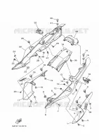 COUVERCLE LATERAL pour Yamaha MT-07 A2 35KW de 2022