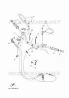 GUIDON ET CABLES pour Yamaha MT-07 A2 35KW de 2022