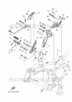 SUPPORT / REPOSE PIEDS 2 pour Yamaha MT-07 A2 35KW de 2022