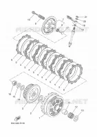 EMBRAYAGE DE DEMARREUR pour Yamaha XSR 700 XTribute A2 35KW de 2022