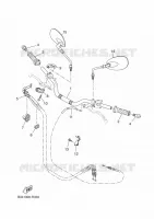 GUIDON ET CABLES pour Yamaha XSR 700 A2 35KW de 2022