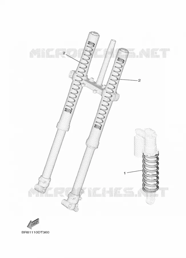 PIÈCES OPTIONNELLES Yamaha MOTO 65 2022 YZ  YZ65