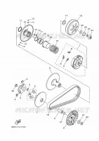 EMBRAYAGE pour Yamaha XMAX 125 de 2022