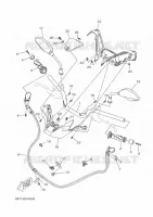 GUIDON ET CABLES pour Yamaha XMAX 125 de 2022