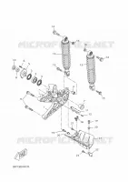 BRAS OSCILLANT / AMORTISSEUR pour Yamaha XMAX 125 TECH MAX de 2022