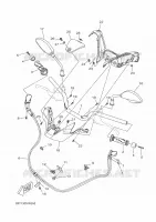 GUIDON ET CABLES pour Yamaha XMAX 125 TECH MAX de 2022